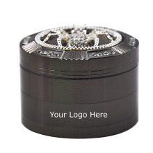 Zinc Alloy 63mm 4 parts Herb Grinder Weed Grinder Spider Design unique teeth design herb crusher smoking accessories